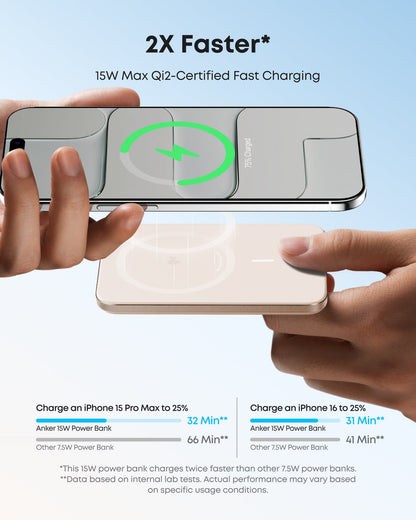 Anker Nano Power Bank (5K, MagGo, Slim)