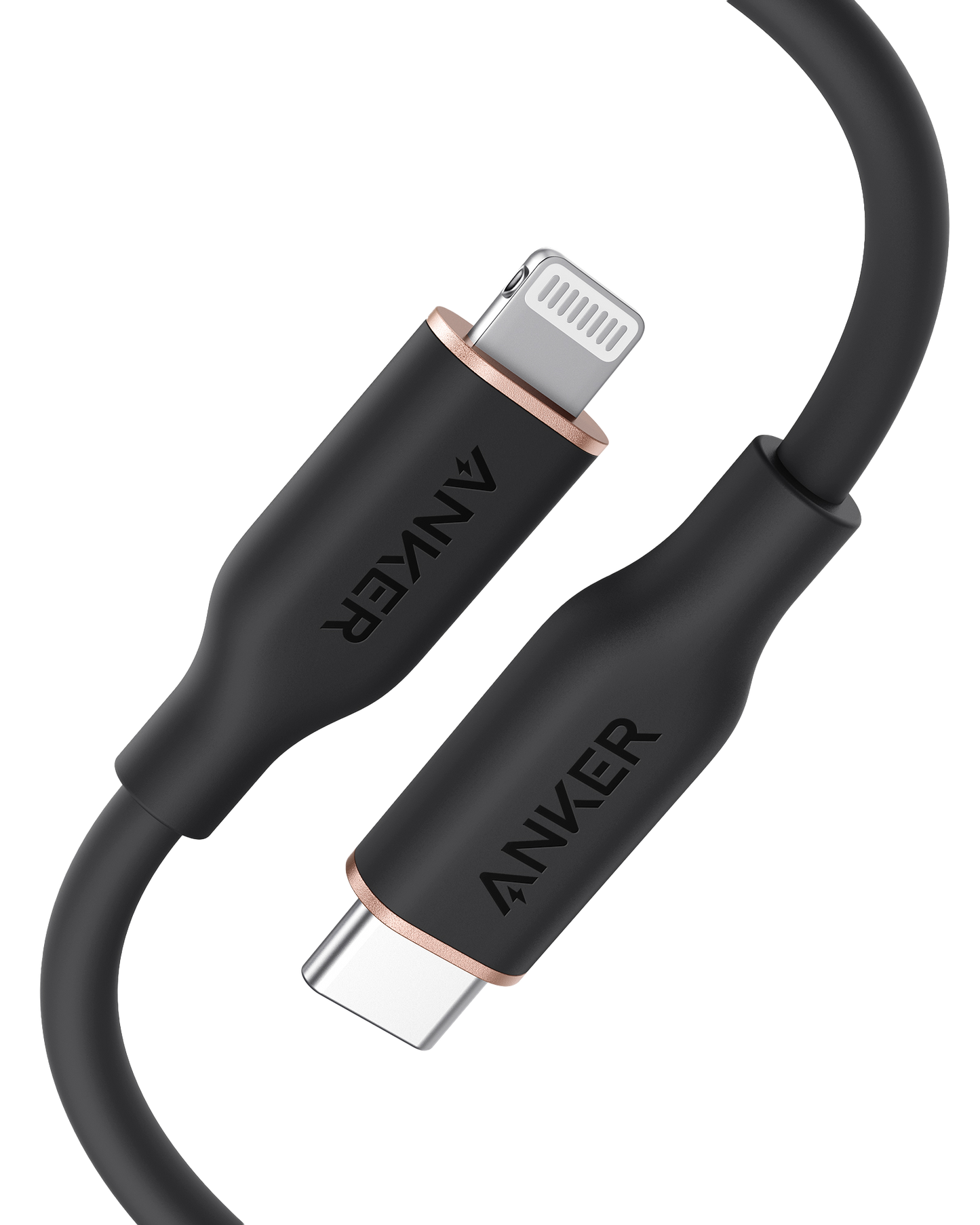 Anker 641 USB-C to Lightning Cable (Flow, 3 ft Silicone)