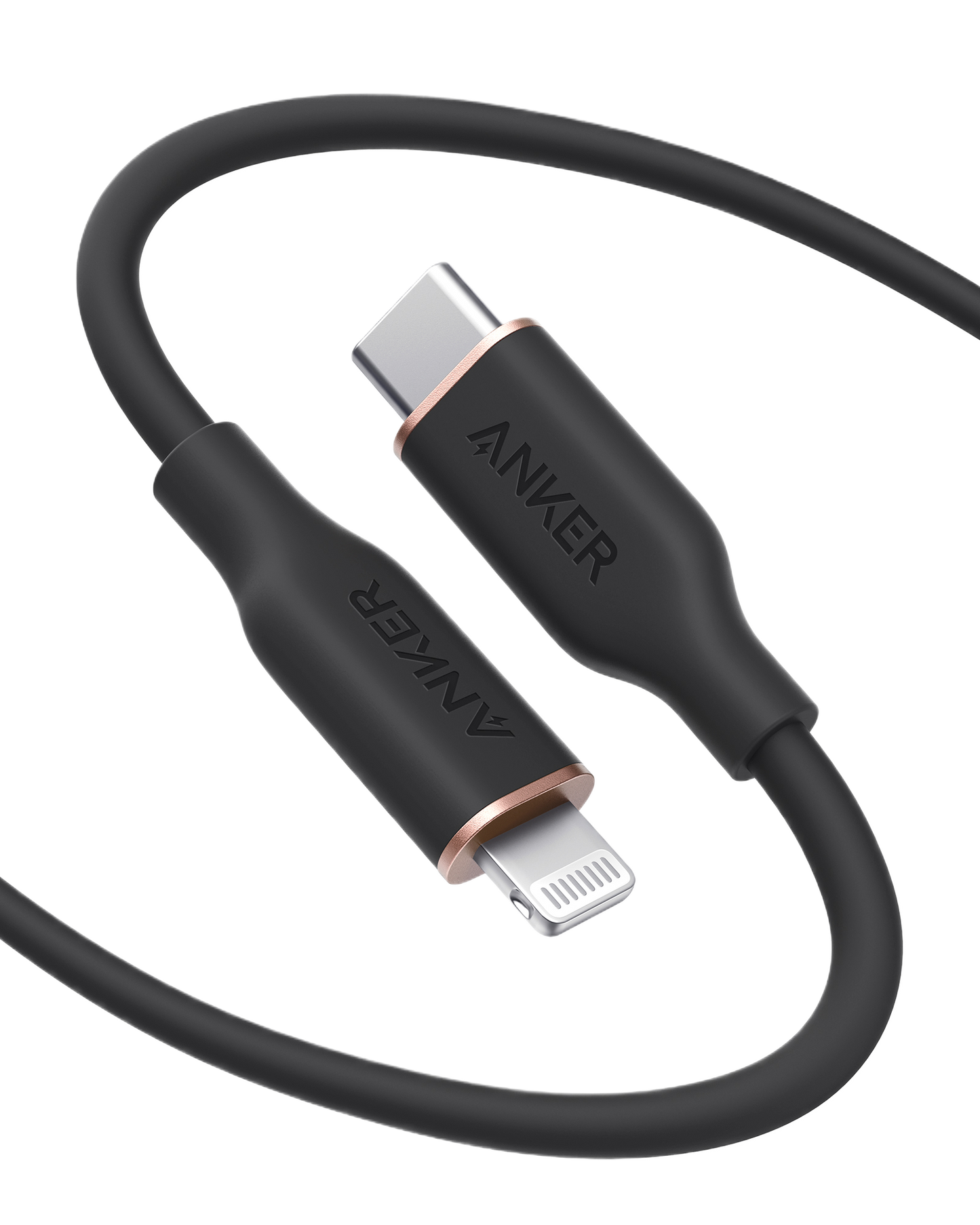 Anker 641 USB-C to Lightning Cable (Flow, 3 ft Silicone)