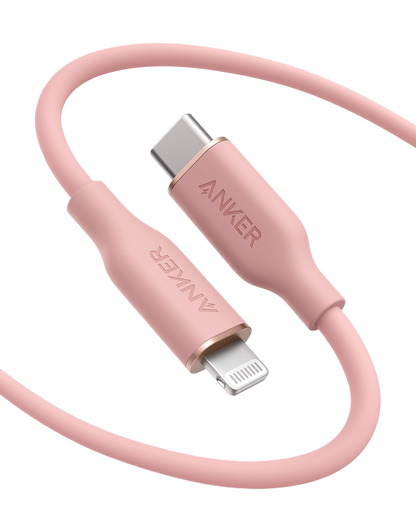 Anker 641 USB-C to Lightning Cable (Flow, 3 ft Silicone)