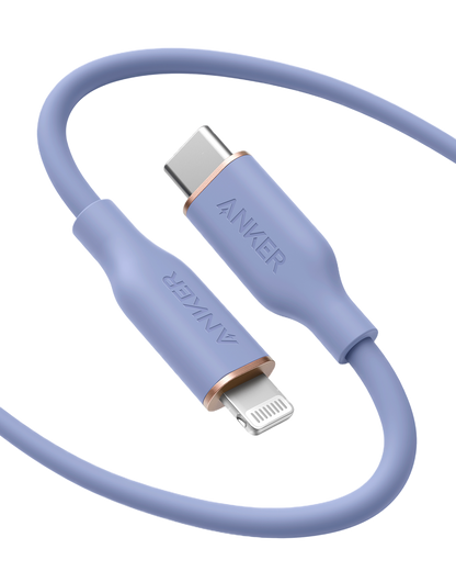 Anker 641 USB-C to Lightning Cable (Flow, 3 ft Silicone)