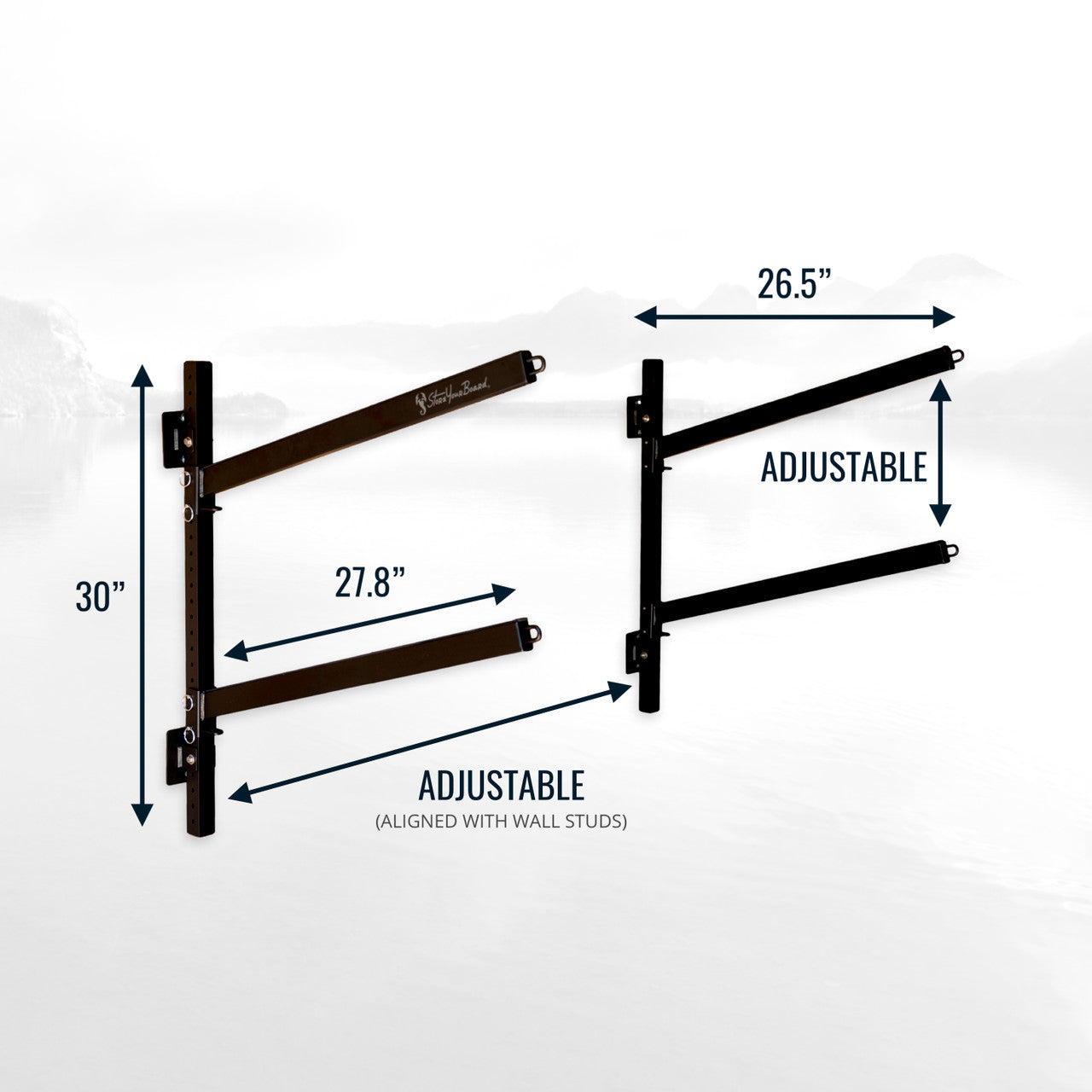 Shenandoah Kayak Storage | Outdoor Adjustable Rack | 2 Levels