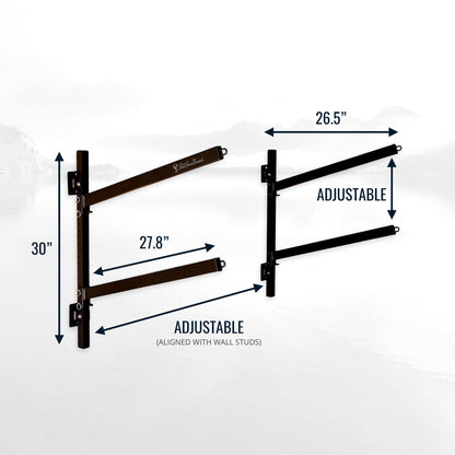 Shenandoah Kayak Storage | Outdoor Adjustable Rack | 2 Levels