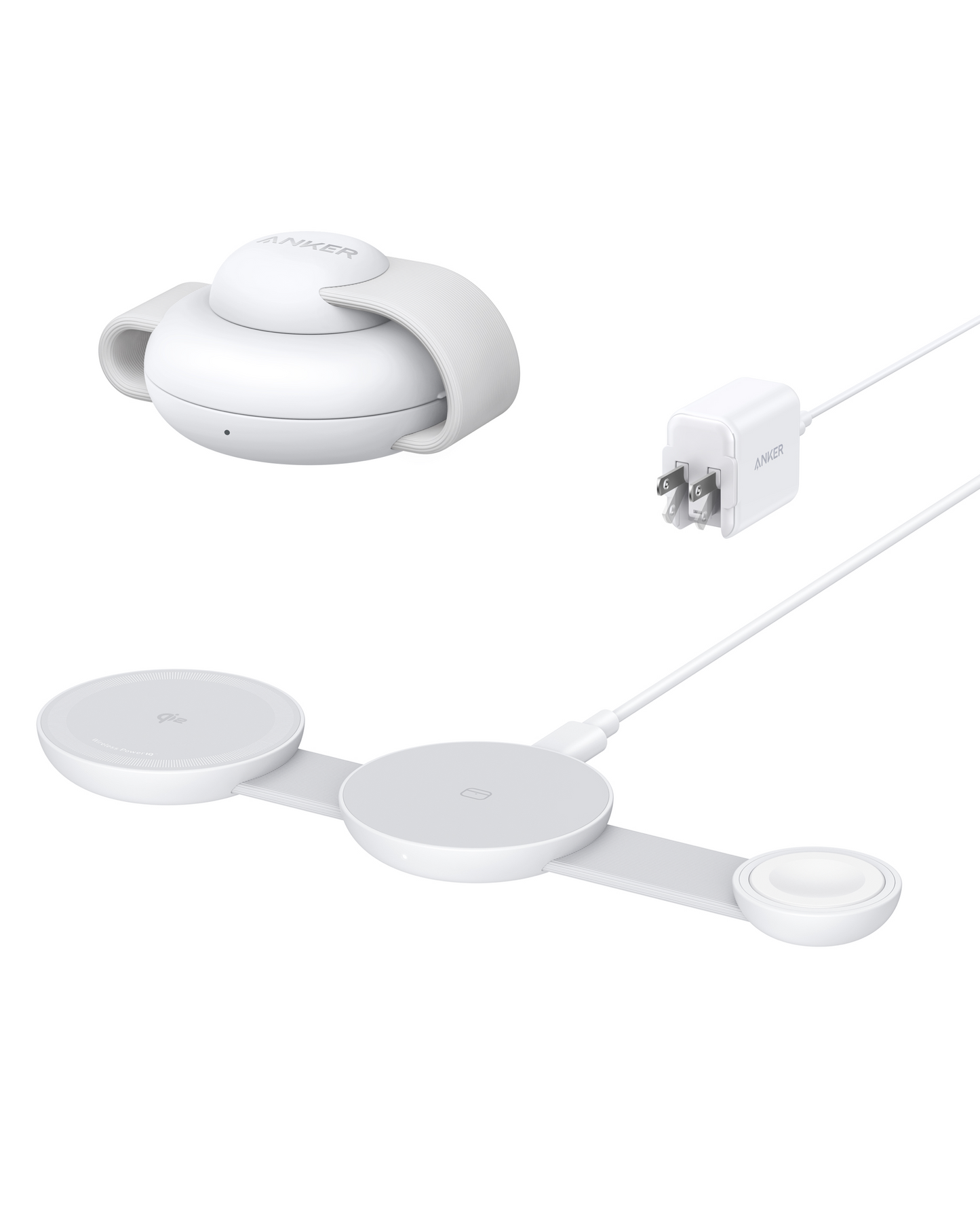 Anker MagGo Wireless Charging Station (3-in-1, Foldable Pad)