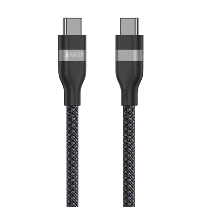 Anker USB-C to USB-C Cable (3 ft / 6 ft, 240W, Upcycled-Braided)