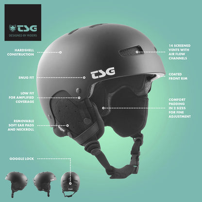 TSG - Ski/Snowboard Helmet - Gravity Asian Fit