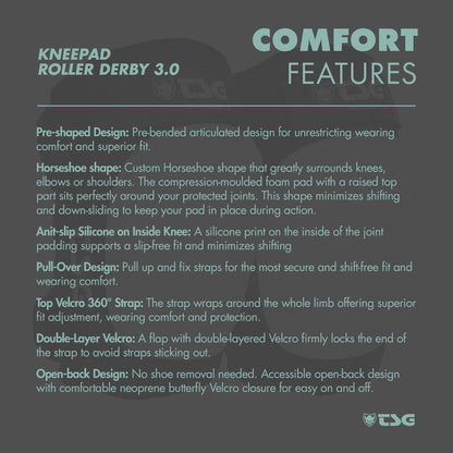 TSG - Kneepad Roller Derby 3.0 (Roller Skate Knee Pads)