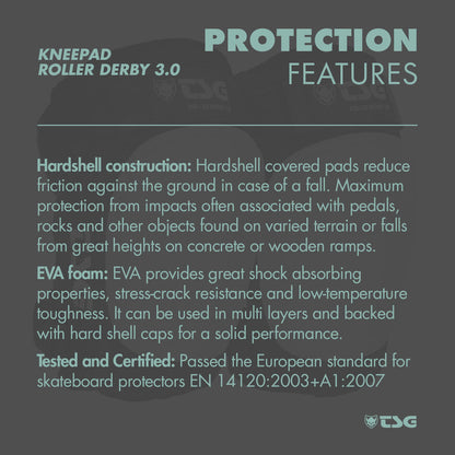 TSG - Kneepad Roller Derby 3.0 (Roller Skate Knee Pads)