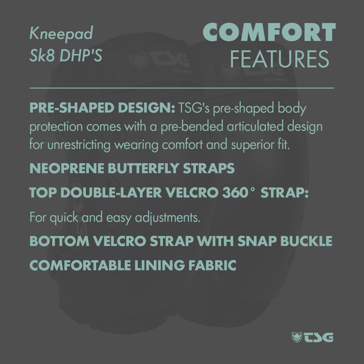 TSG - Kneepad Sk8 DHP'S (Skate Knee Pads)