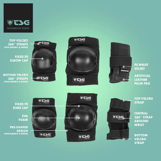 TSG - Junior-Set (Skate Pad Set)