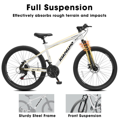 Mountain Bike – AllTrail 26” | Hardtail | 21-Speed | White