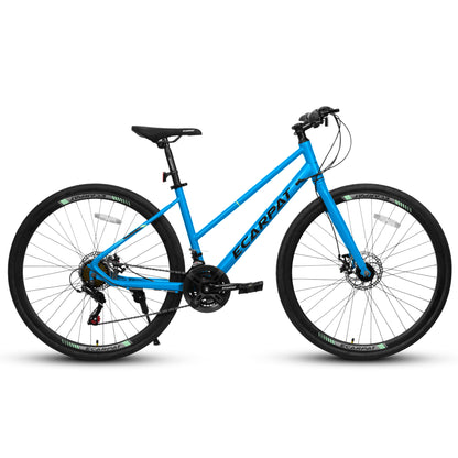 Road Bike – UrbanRide 700C | 21-Speed | Disc Brakes | Black Blue