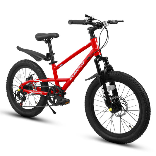 Kids Mountain Bike – TrailKid 20” | Front Suspension | 7-Speed | Red