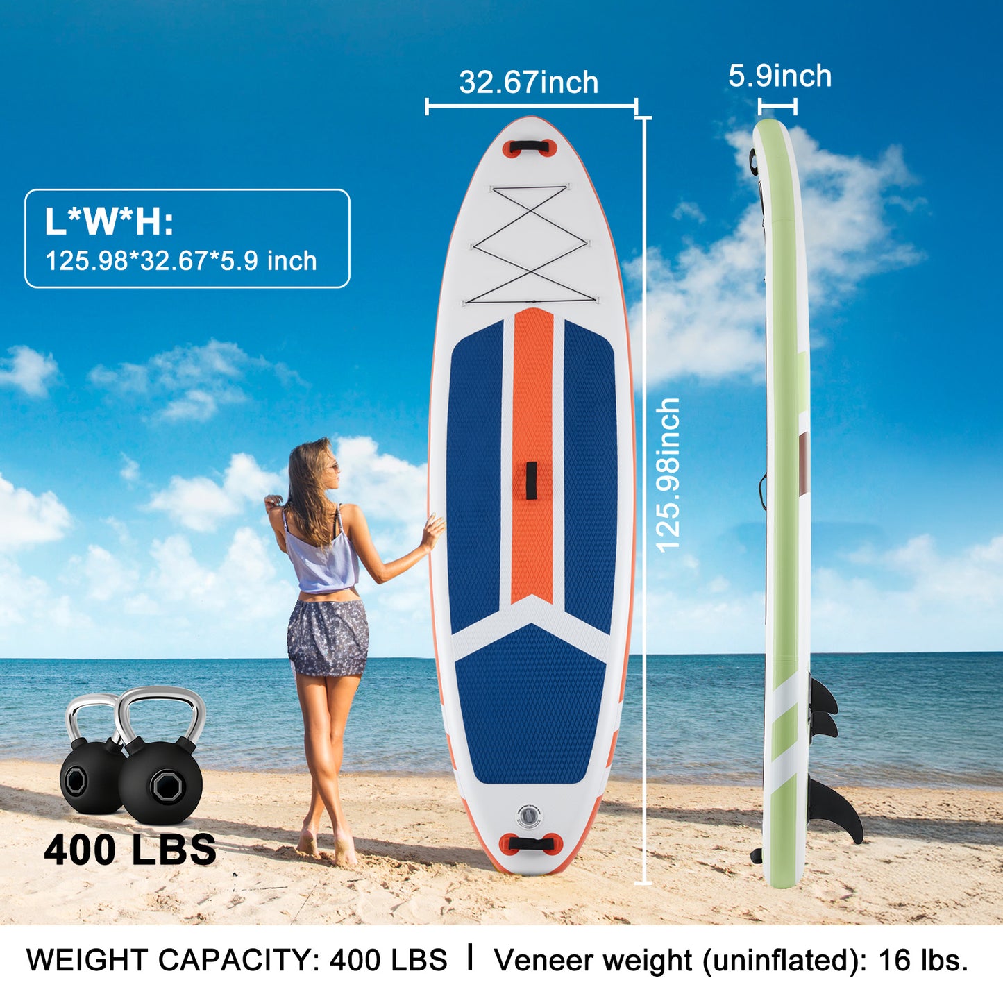 Inflatable Stand Up Paddle Boards 10 Ft 5 In Premium SUP Paddle Board With Accessories