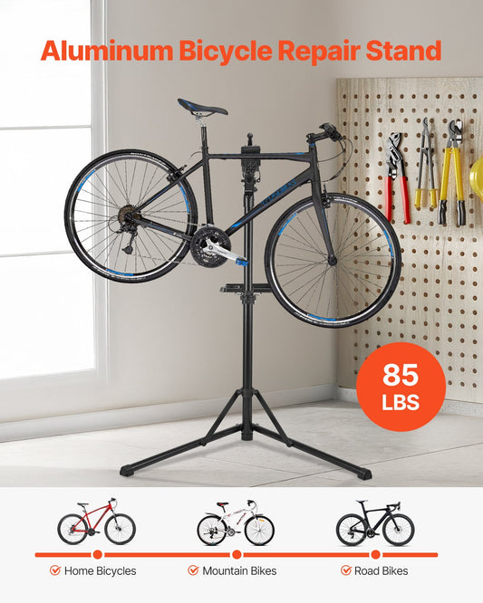 Bike Repair Stand – 85 lb Capacity | Magnetic Tool Tray