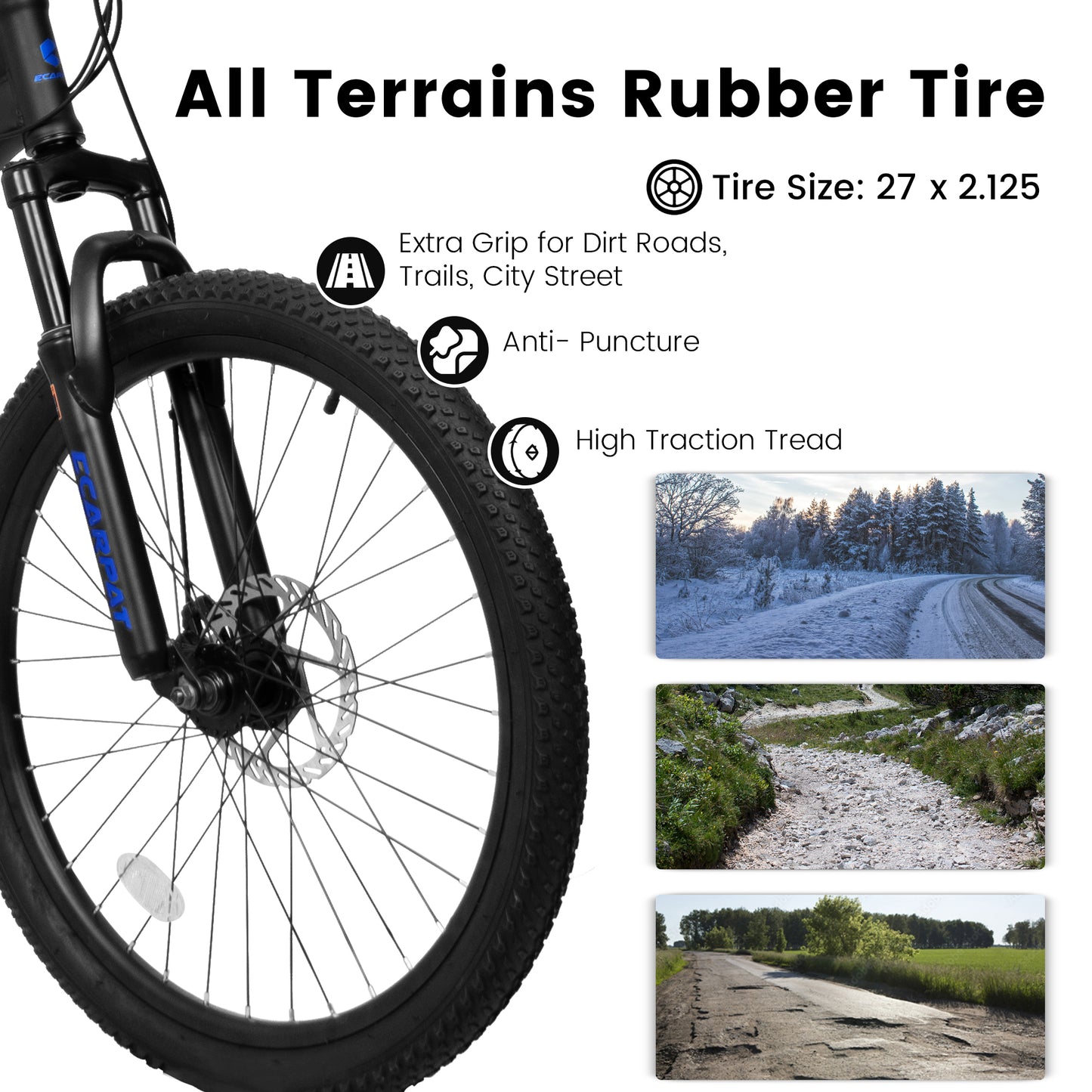 Mountain Bike – TrailX 27.5” | Full Suspension | 21-Speed | Black Blue 2