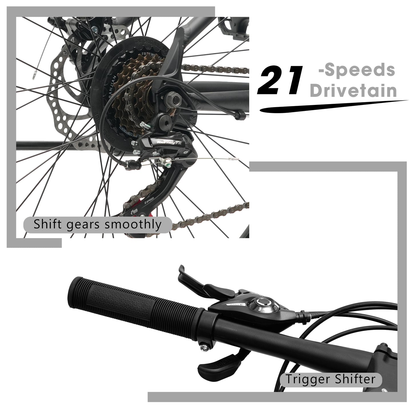 Mountain Bike – AllTrail 26” | Hardtail | 21-Speed | Black
