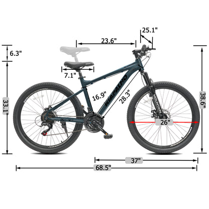 Mountain Bike – AllTrail 26” | Hardtail | 21-Speed | Blue