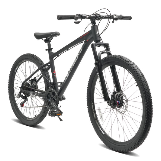 26" AllTrail Adult Mountain Bike | 21-Speed Hardtail (Black)