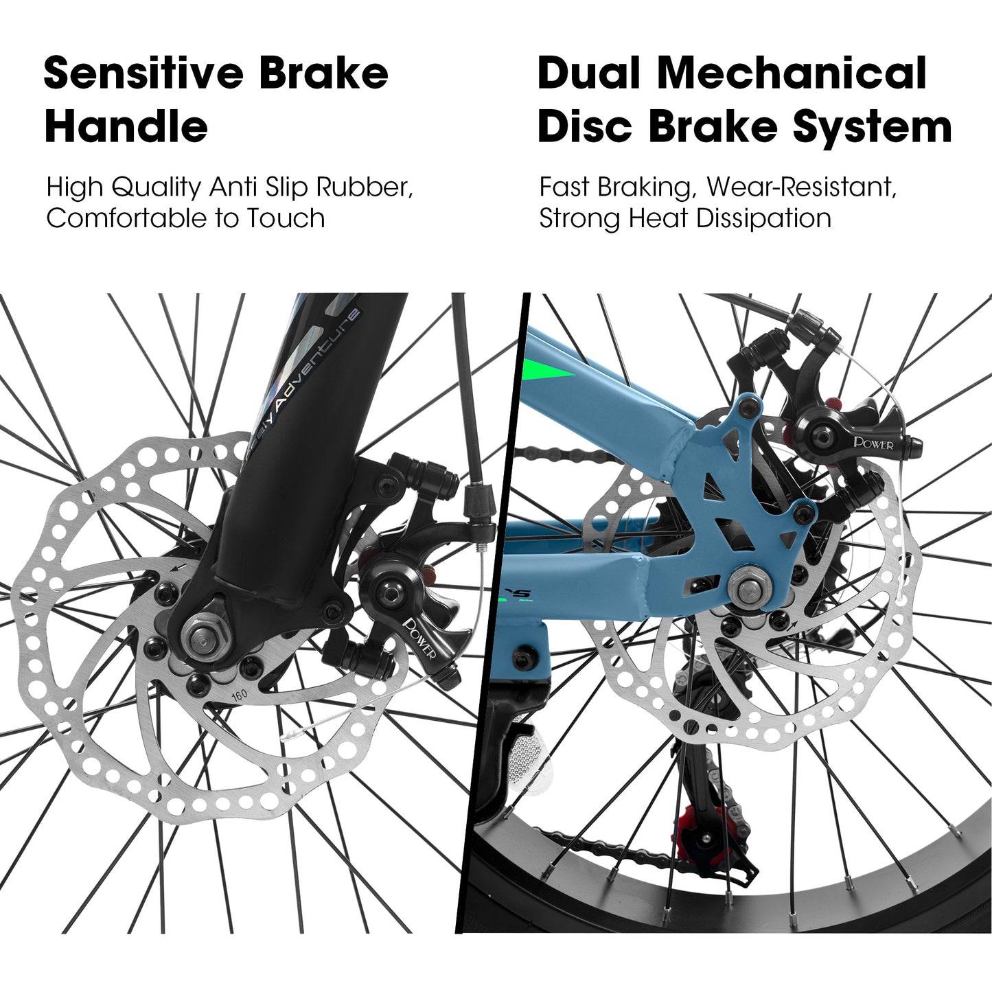 20" Fat Tire Mountain Bike – 7-Speed, Dual Disc Brakes (City & Trail)