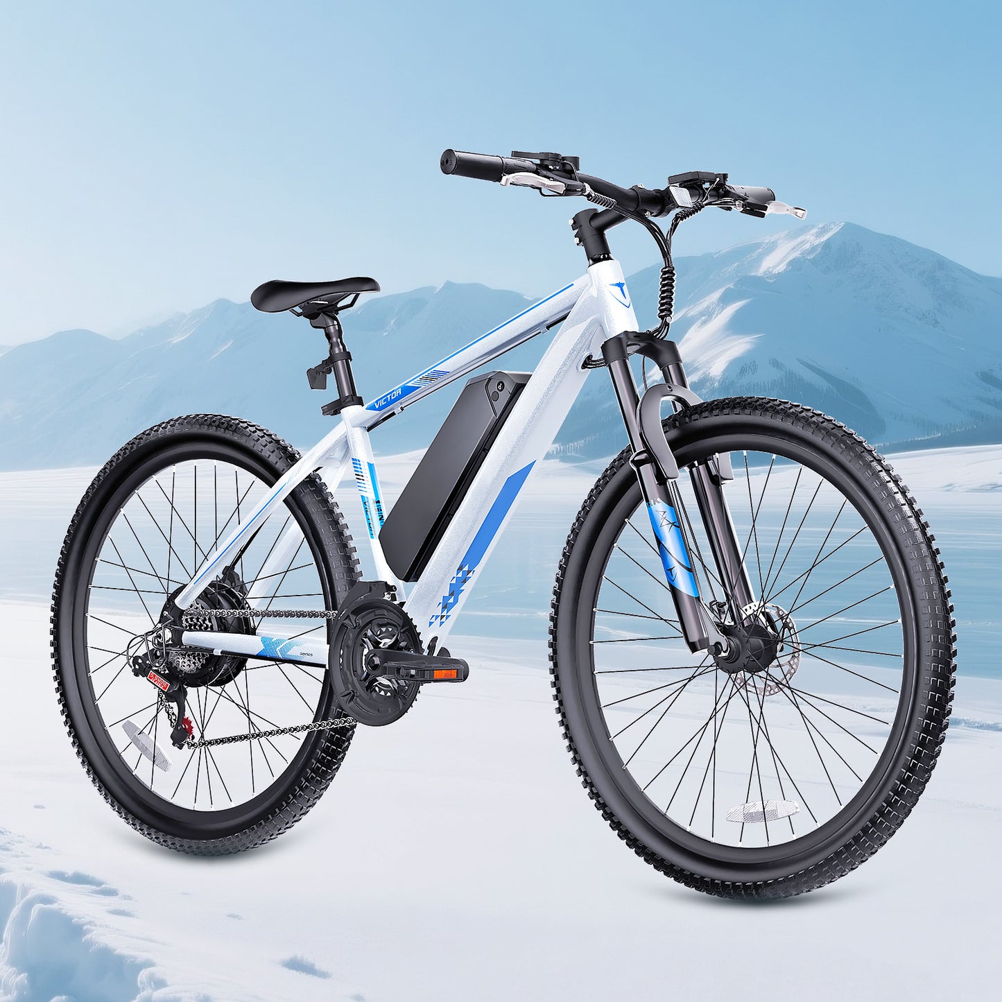 350W City E-Bike – 20" Frame, 21-Speed Gears, 25-Mile Range