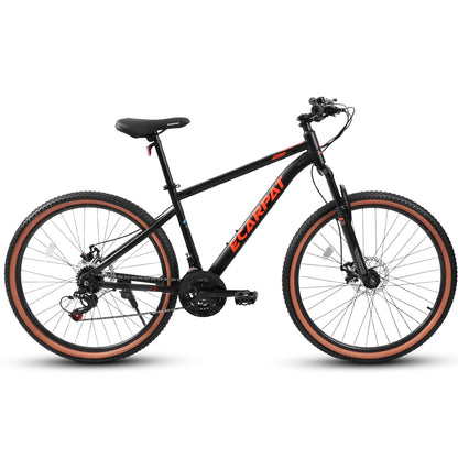 Mountain Bike – RidgeLine 27.5” | Hardtail | 21-Speed | Black-Red