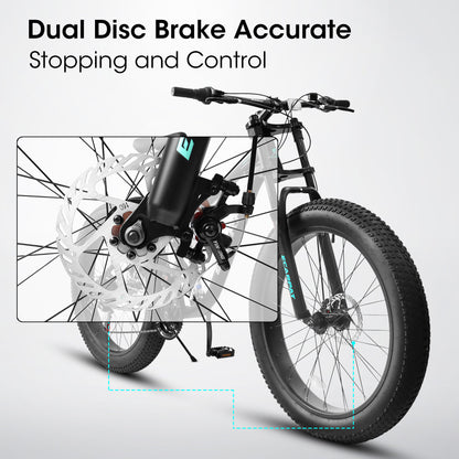 26" Trail Mountain Bike – Steel Frame, 21-Speed Shimano (Black)