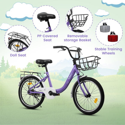 Kids Bike – CityCruze 20” | Coaster Brake | Single Speed | Purple