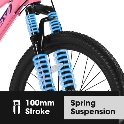 26" Women’s Mountain Bike – 21-Speed, Front Suspension (Pink)