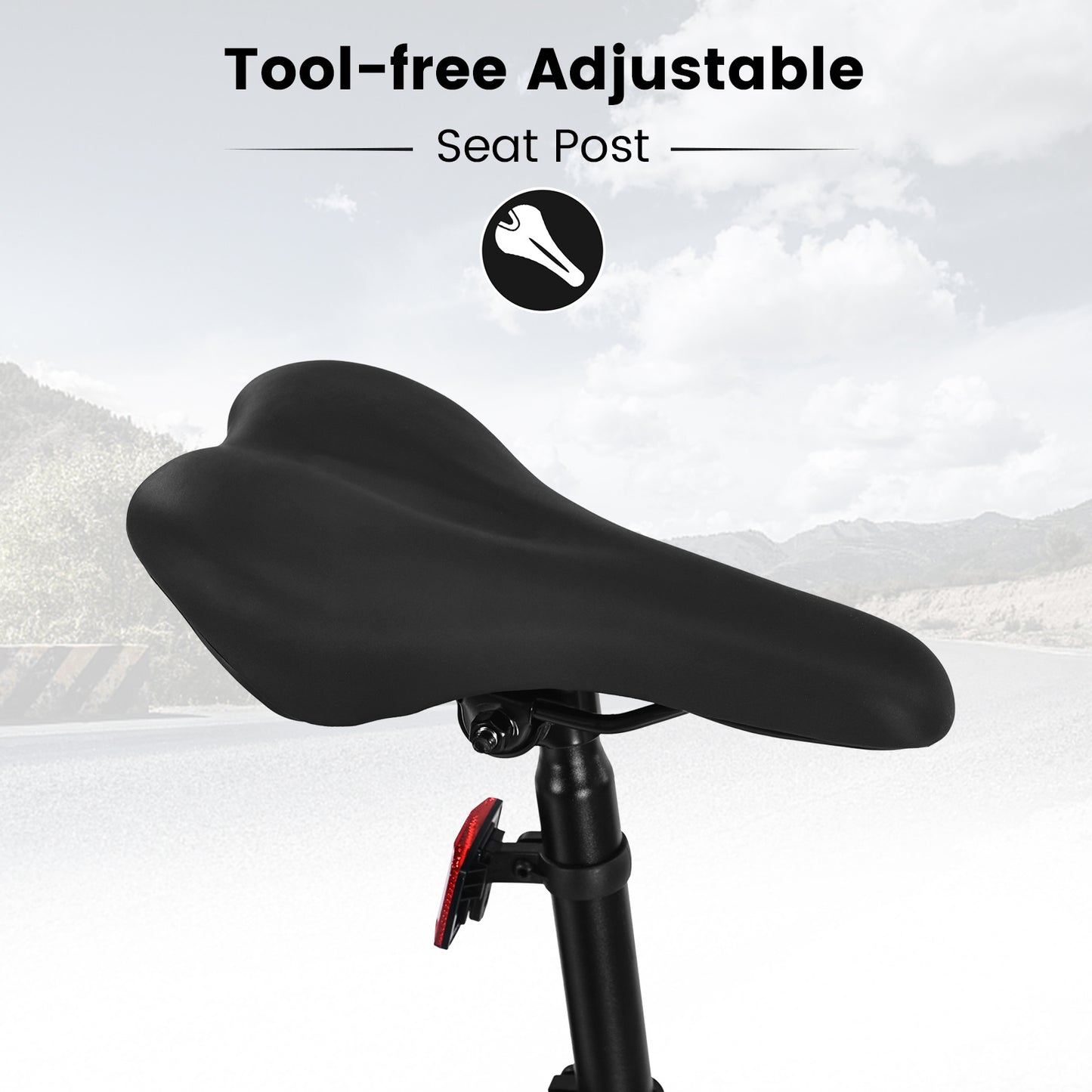 26" Trail Mountain Bike – 21-Speed, Dual Disc Brakes (Orange)