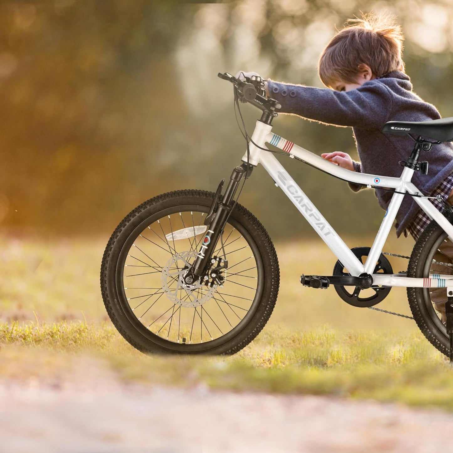 Kids Mountain Bike – TrailKid 20” | Front Suspension | 7-Speed | White