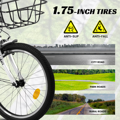 Kids Bike – CityCruze 20” | Coaster Brake | Single Speed | White