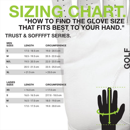 HIRZL Trust Control 2.0 - Golf Gloves - White / Black