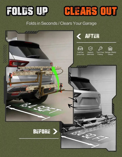 Camo 2-Bike Hitch E-bike Rack with Ramp