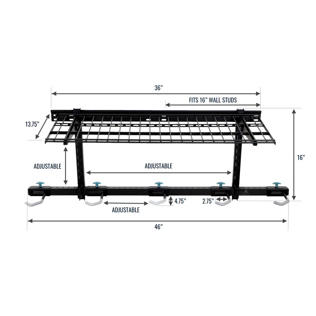 G-Bike Wire Shelf | Adjustable Wall Storage System | Holds 5 Bikes